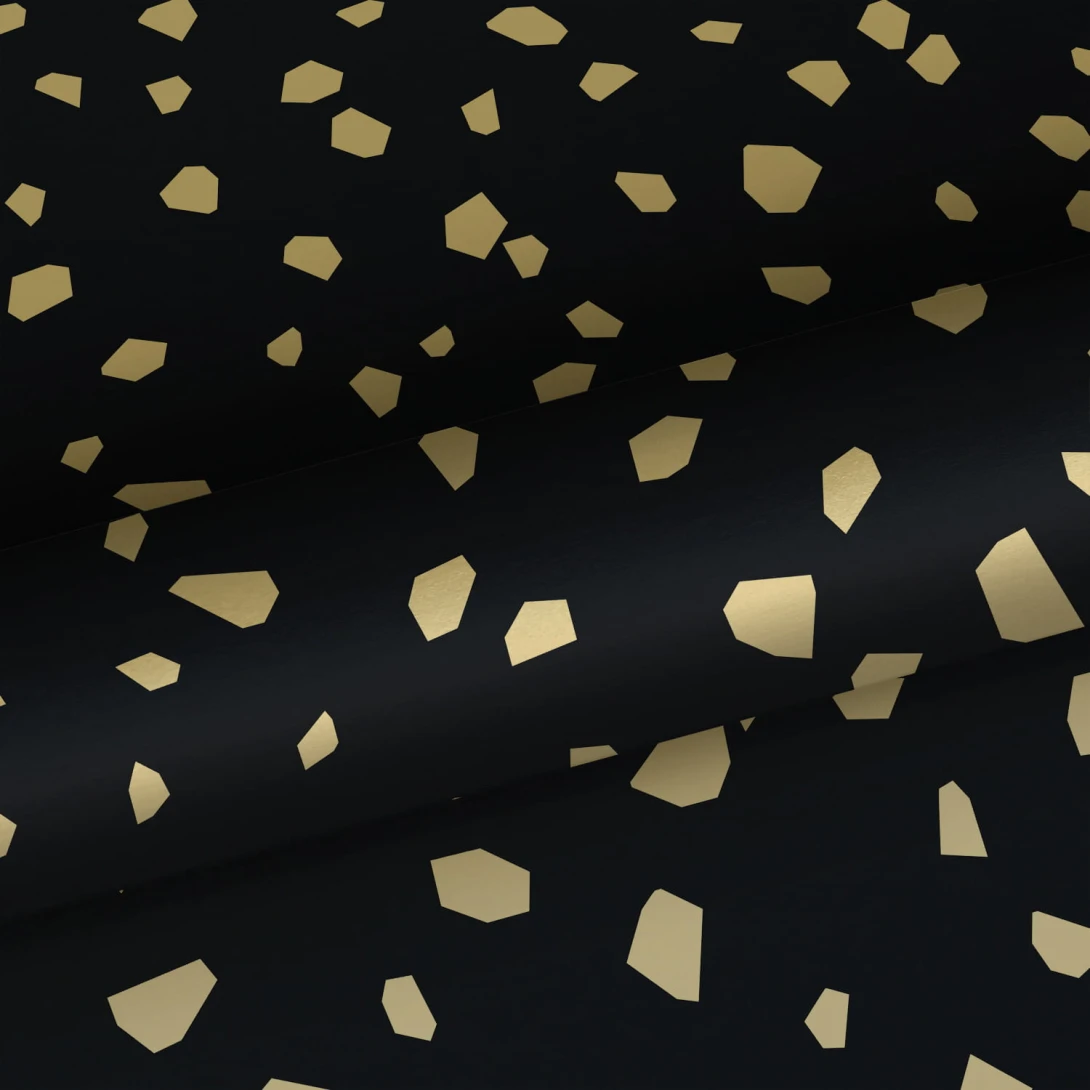 Tapeta Esta Black & White With A Splash Of Gold 139134 Terrazzo