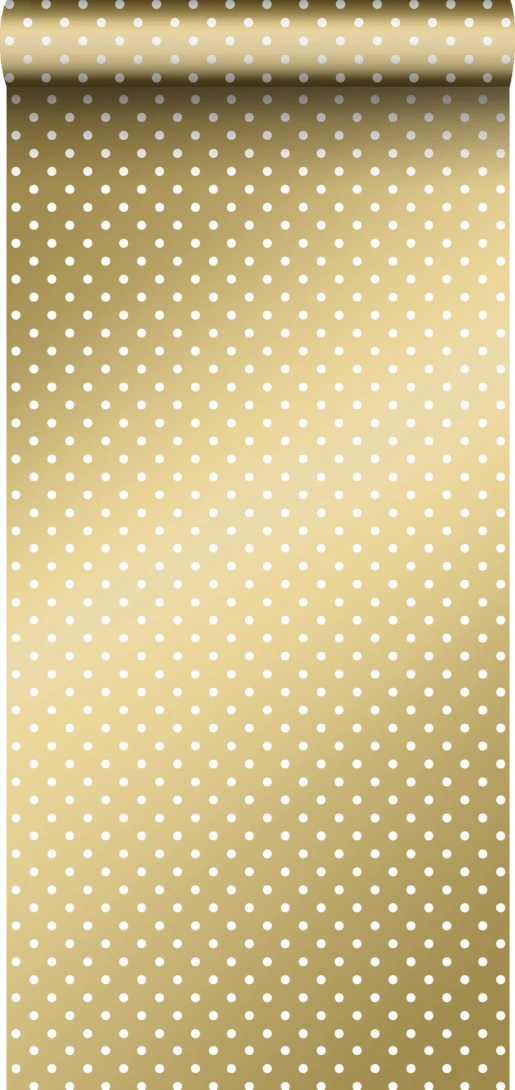 Tapeta Esta Black & White With A Splash Of Gold 139114 Polka Dots