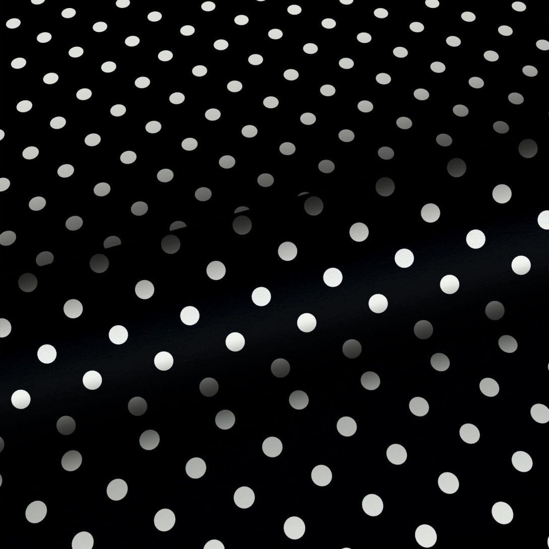 Tapeta Esta Black & White With A Splash Of Gold 138501 Polka Dots