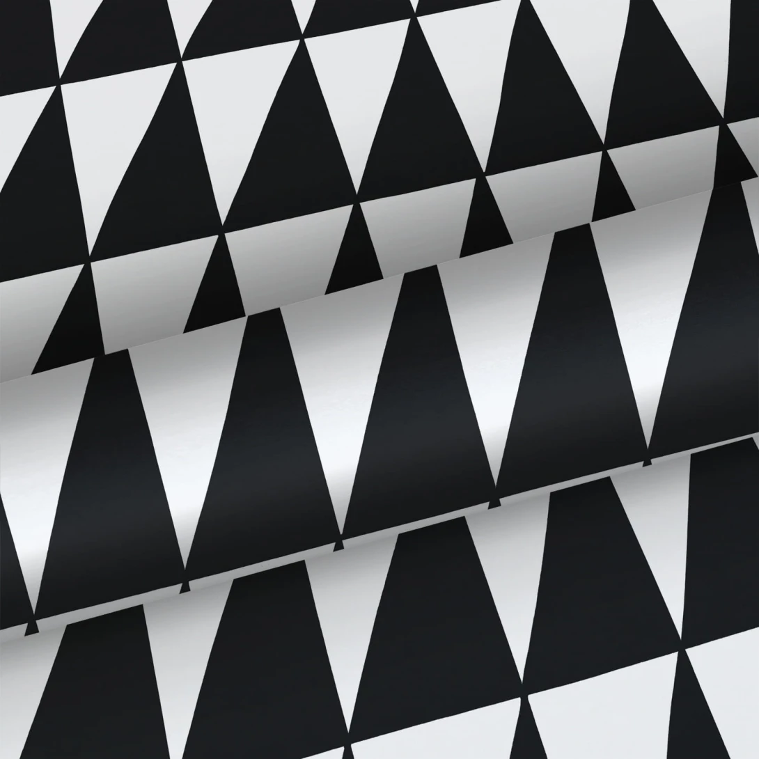 Tapeta Esta Black & White With A Splash Of Gold 139077 Graphical Triangles