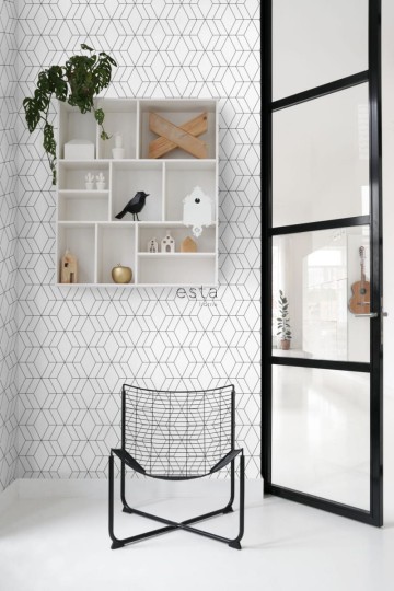 Tapeta Esta Black & White With A Splash Of Gold 139149 Art Deco Motif