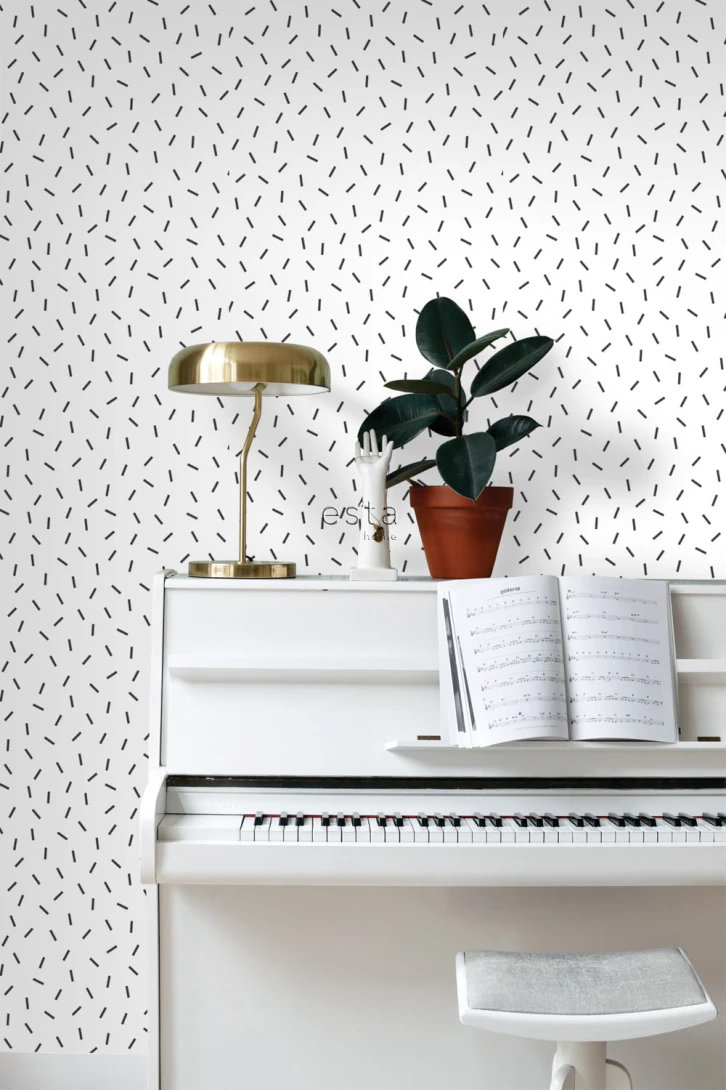Tapeta Esta Black & White With A Splash Of Gold 139064 Graphic Motif