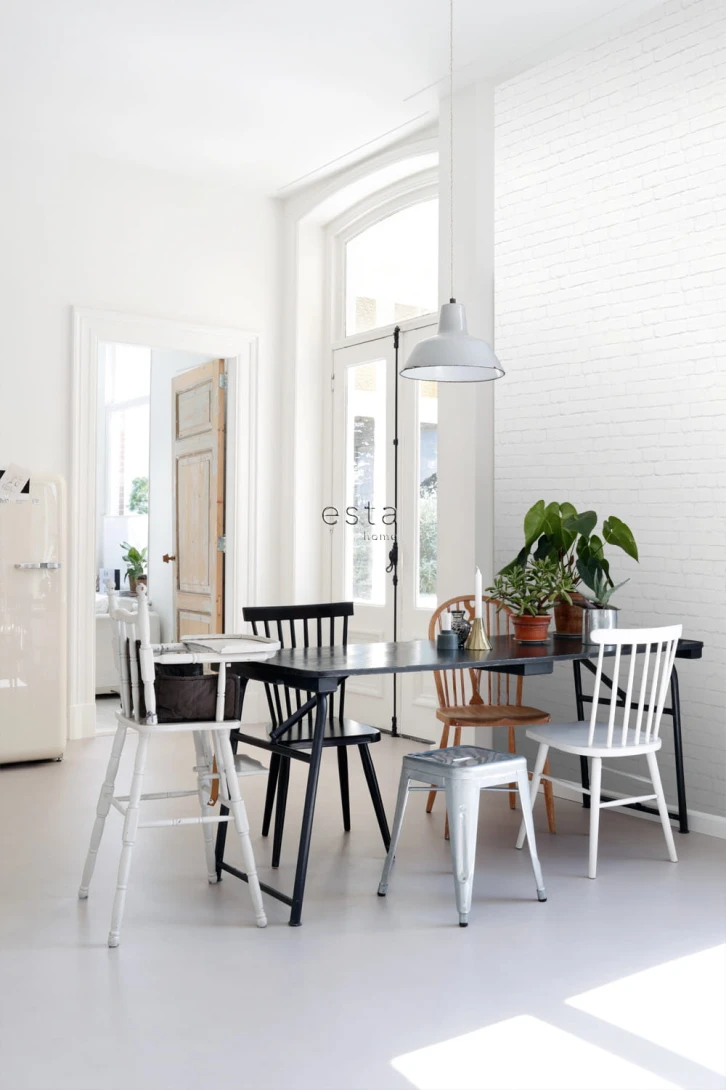 Tapeta Esta Black & White With A Splash Of Gold 138533 Brick Wall