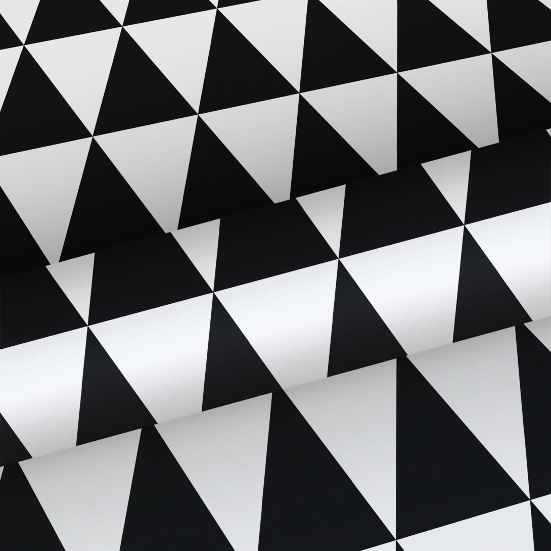 Tapeta Esta Black & White With A Splash Of Gold 128845 Graphical Triangles