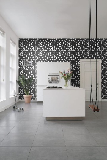 Tapeta Esta Black & White With A Splash Of Gold 139087 Tile Motif