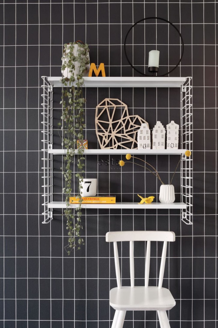 Tapeta Esta Black & White With A Splash Of Gold 139032 Small Tiles