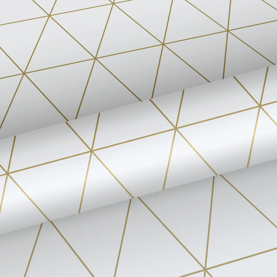 Tapeta Esta Black & White With A Splash Of Gold 139147 Graphical Triangles