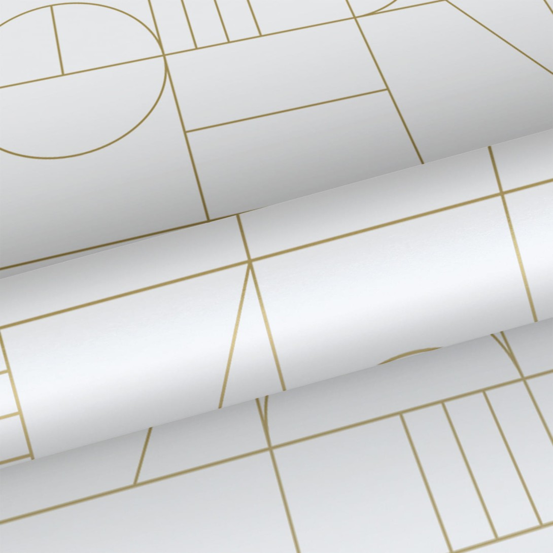 Tapeta Esta Black & White With A Splash Of Gold 139141 Art Deco Motif