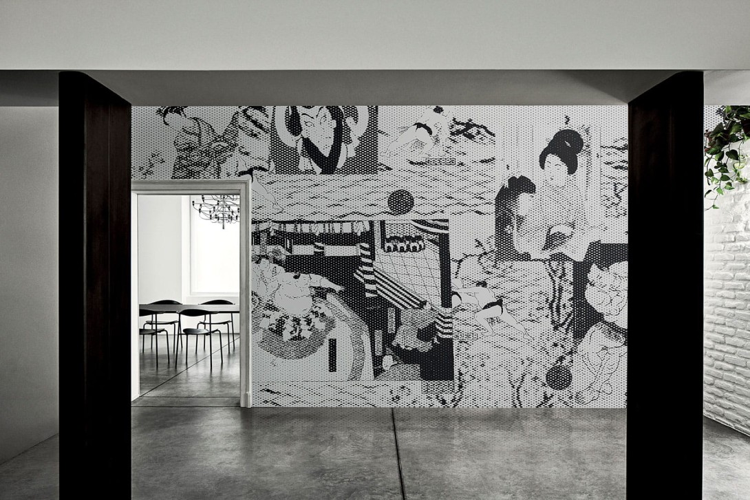 London Art 20022 01 Exclusive 20 Sumo - mural w japońskim stylu