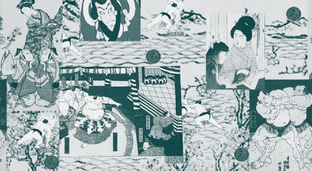 London Art 20022 03 Exclusive 20 Sumo - mural w japońskim stylu