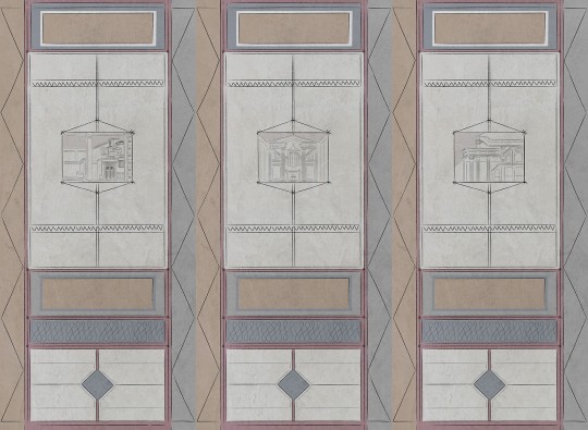 London Art 20040 02 Exclusive 20 Pompeianus - mural ze starożytnym miastem