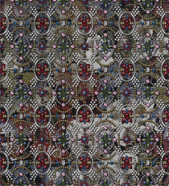 London Art 20012 01 Exclusive 20 Flowers & Diamonds - mural z kamieniami szlachetnymi
