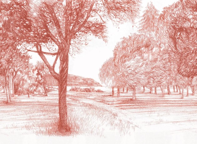 London Art 20057 01 Exclusive 20 Sanguigna - mural z krajobrazem