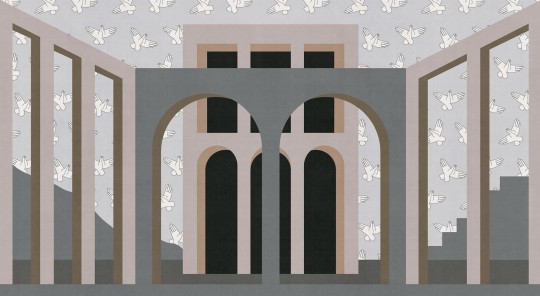 London Art 19007-01 Exclusive 19 Modern Eclipse - mural geometryczny