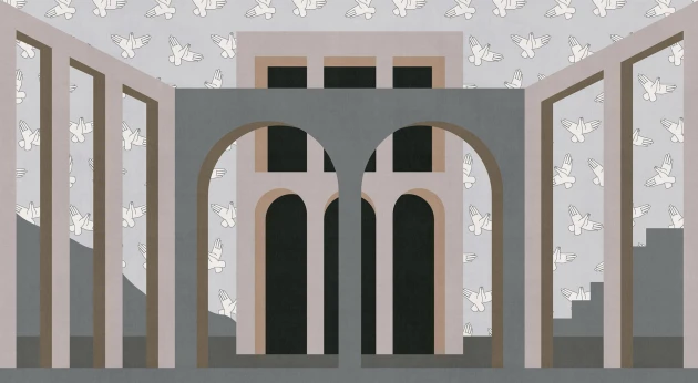 London Art 19007-01 Exclusive 19 Modern Eclipse - mural geometryczny