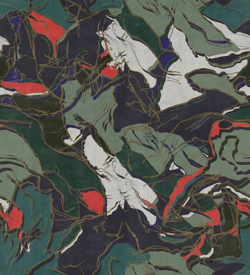 London Art 19020_03 Exclusive 19 Top View - mural z krajobrazem gór