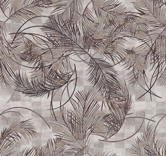 London Art 20521 01 Exclusive 20 Soulmate - mural w liście palmy