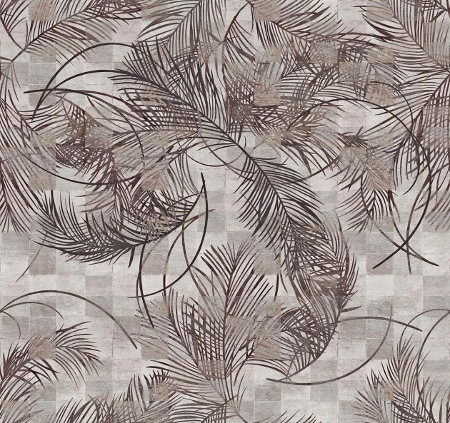 London Art 20521 01 Exclusive 20 Soulmate - mural w liście palmy