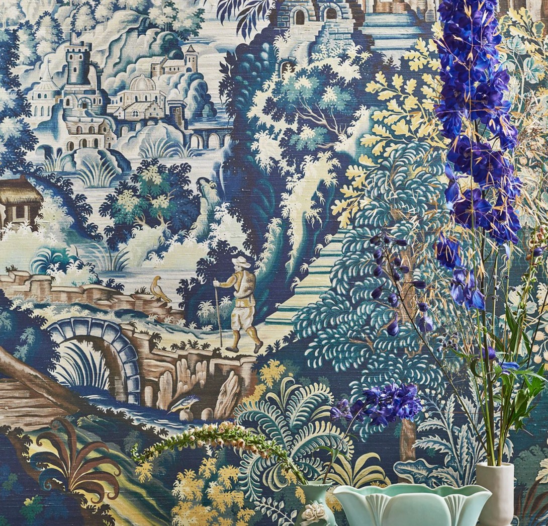 Tapeta Cole & Son Historic Royal Palaces - Great Masters 118/17039 Verdure Tapestry Silk (Jedwab)