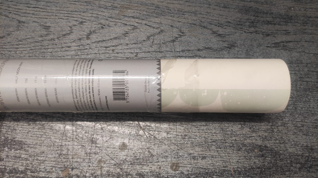OL / Tapeta Ferm LIVING Half Moon Mint 158 Księżyce - 1 rolka