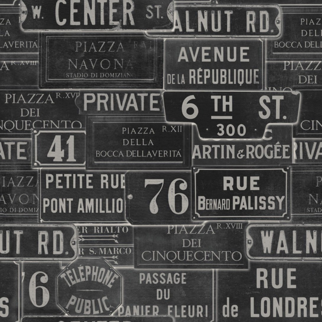 Tapeta Mind the Gap WP20037 VINTAGE SIGNS