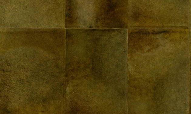 Arte 33500 Les Cuirs Rectangle Olive - tapeta ze skóry w prostokąty