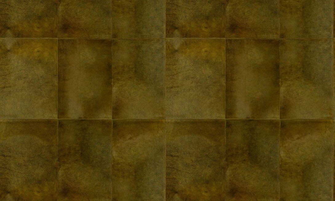 Arte 33500 Les Cuirs Rectangle Olive - tapeta ze skóry w prostokąty