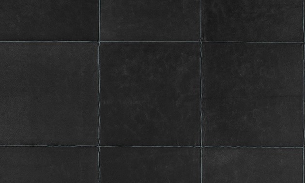 Arte 33541 Les Cuirs Aspect Charcoal - tapeta ze skóry w kwadraty