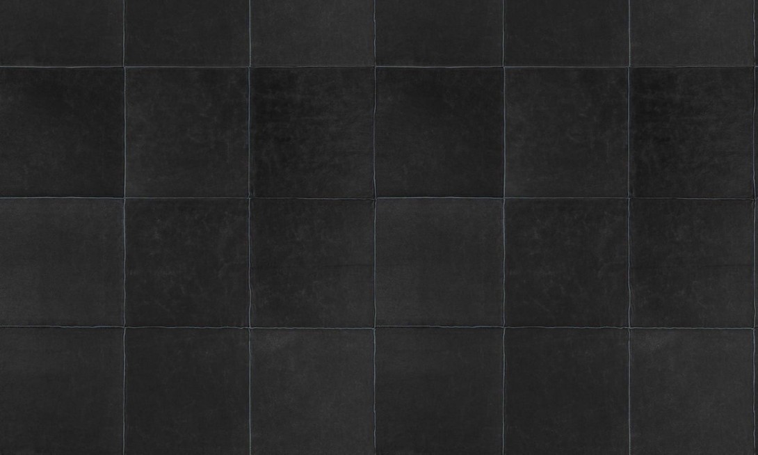 Arte 33541 Les Cuirs Aspect Charcoal - tapeta ze skóry w kwadraty