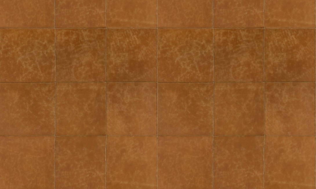 Arte 33555 Les Cuirs Aspect Pumpkin - tapeta ze skóry w kwadraty
