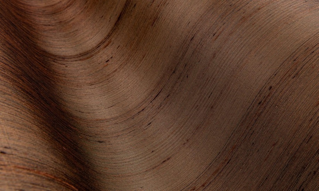 Arte 87207 Kami Dupion Pecan - tapeta jedwabna