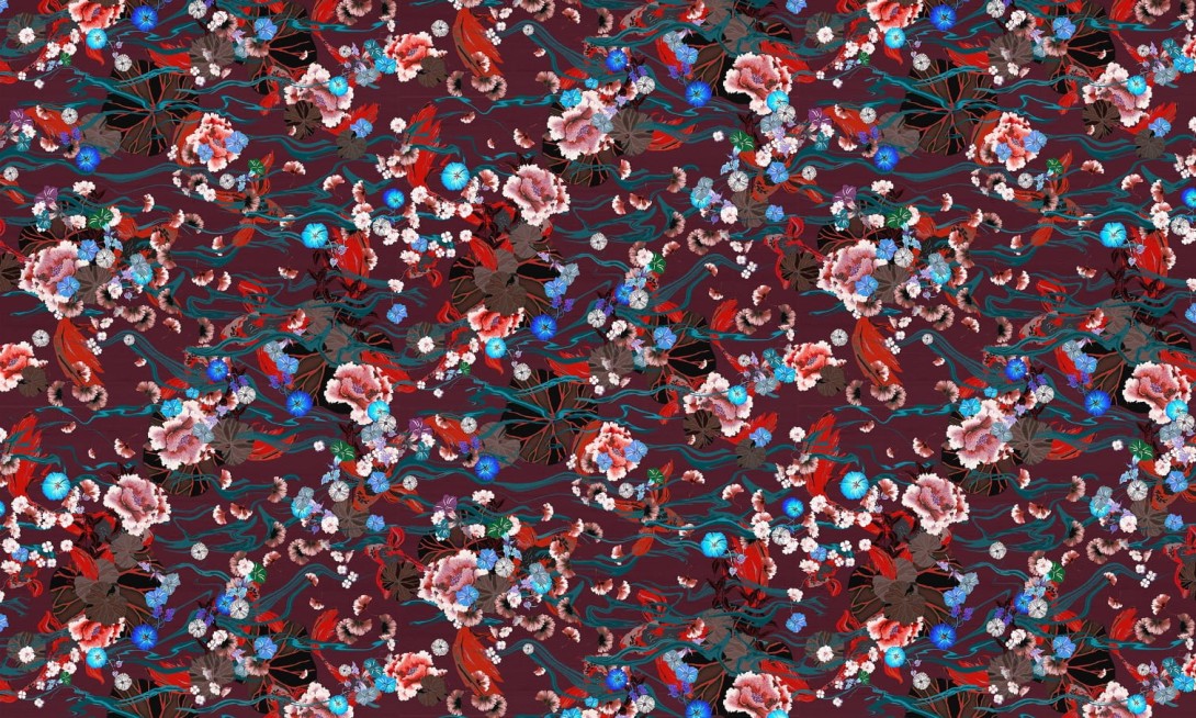 Arte 87242 Kami Koi - tapeta tekstylna w japoński staw
