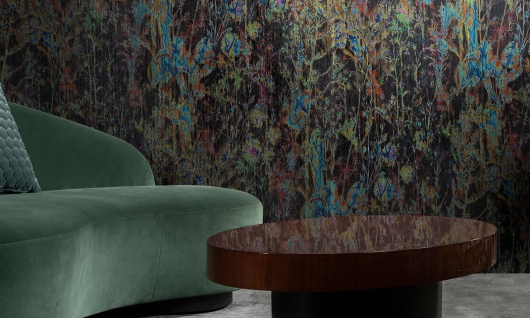 Arte 29540 Lush Wildflower - tapeta tekstylna w łąkę