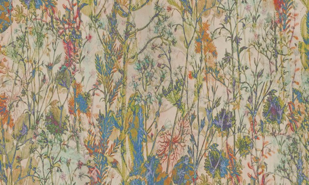 Arte 29541 Lush Wildflower - tapeta tekstylna w łąkę