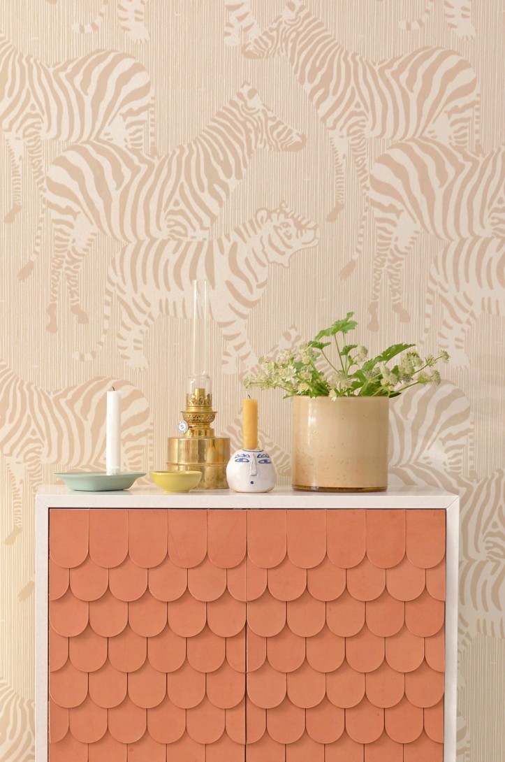 Tapeta Majvillan Safari Stripes 141-02 Dusty Beige
