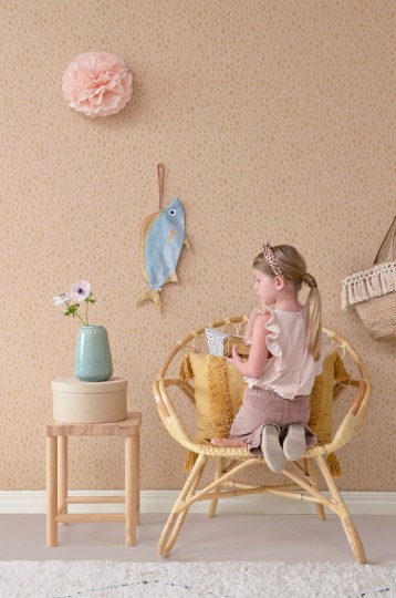 Tapeta Majvillan Animal Dots 142-02 Dusty Peach