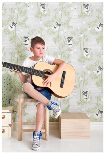 OL / Tapeta Majvillan Bambu 120-01 grey - dostępne 2 rolki 