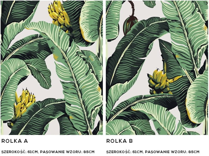 Tapeta Jungle Palm Banana [2 rolki]