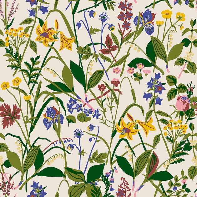 Tapeta Boras Tapeter Scandinavian Designers III 1962 Gocken Jobs Ros och Lilja