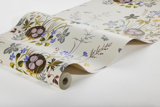 Tapeta Boras Tapeter Scandinavian Designers III 1961 Lisbet Jobs Fågelbo
