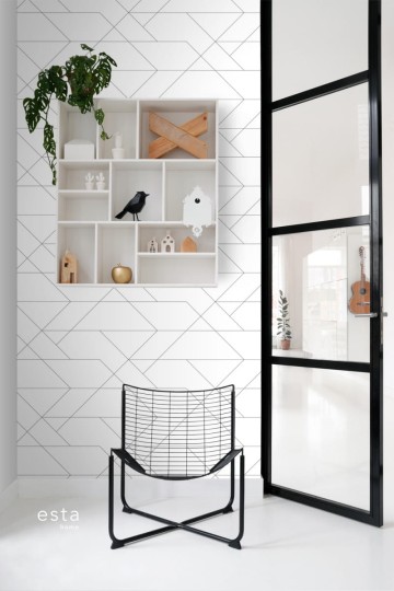 Tapeta Esta Black & White With A Splash Of Gold 139235