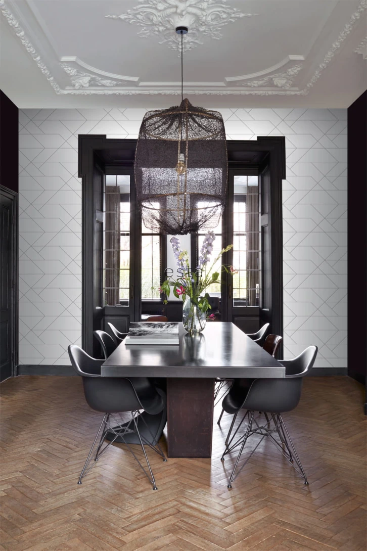 Tapeta Esta Black & White With A Splash Of Gold 139235