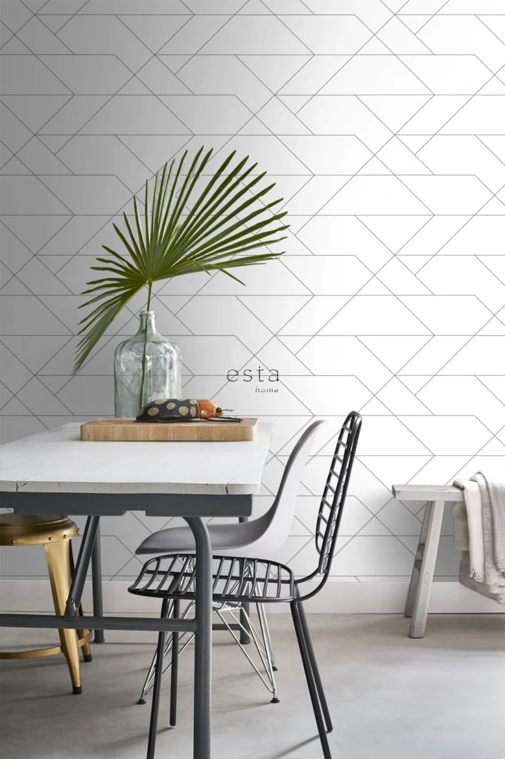 Tapeta Esta Black & White With A Splash Of Gold 139235