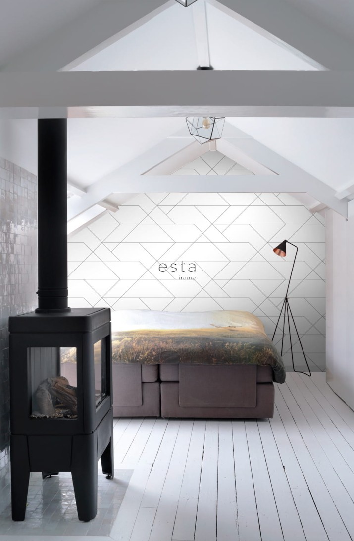 Tapeta Esta Black & White With A Splash Of Gold 139235