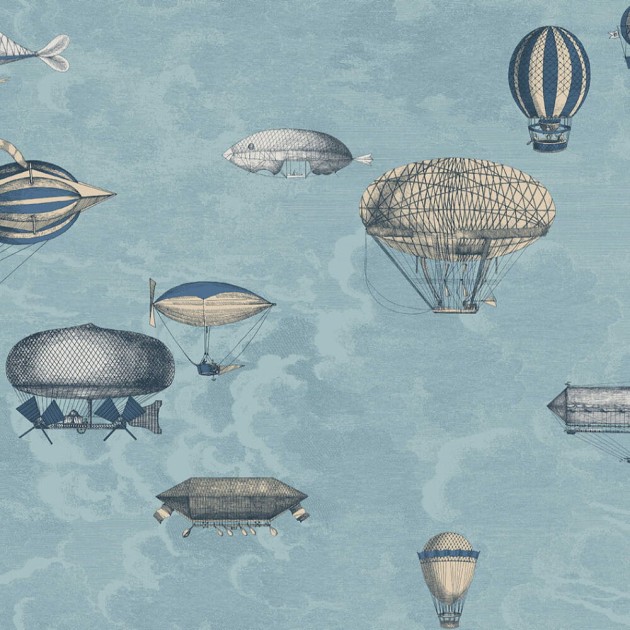 Tapeta Cole & Son Fornasetti 114/10021 Macchine Volanti - zestaw 2 rolek (A i B)