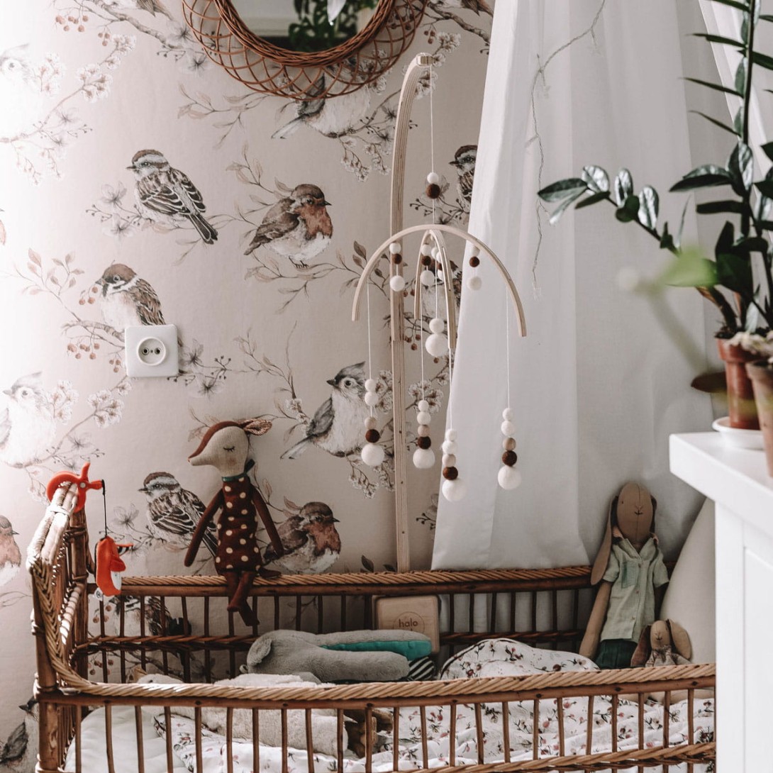 Tapeta Dekornik Birds Beige DEKO.TAP.079