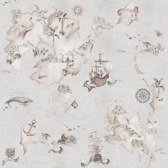 Tapeta Dekornik Mapa Stories From The Sea Color DEKO.TAP.145