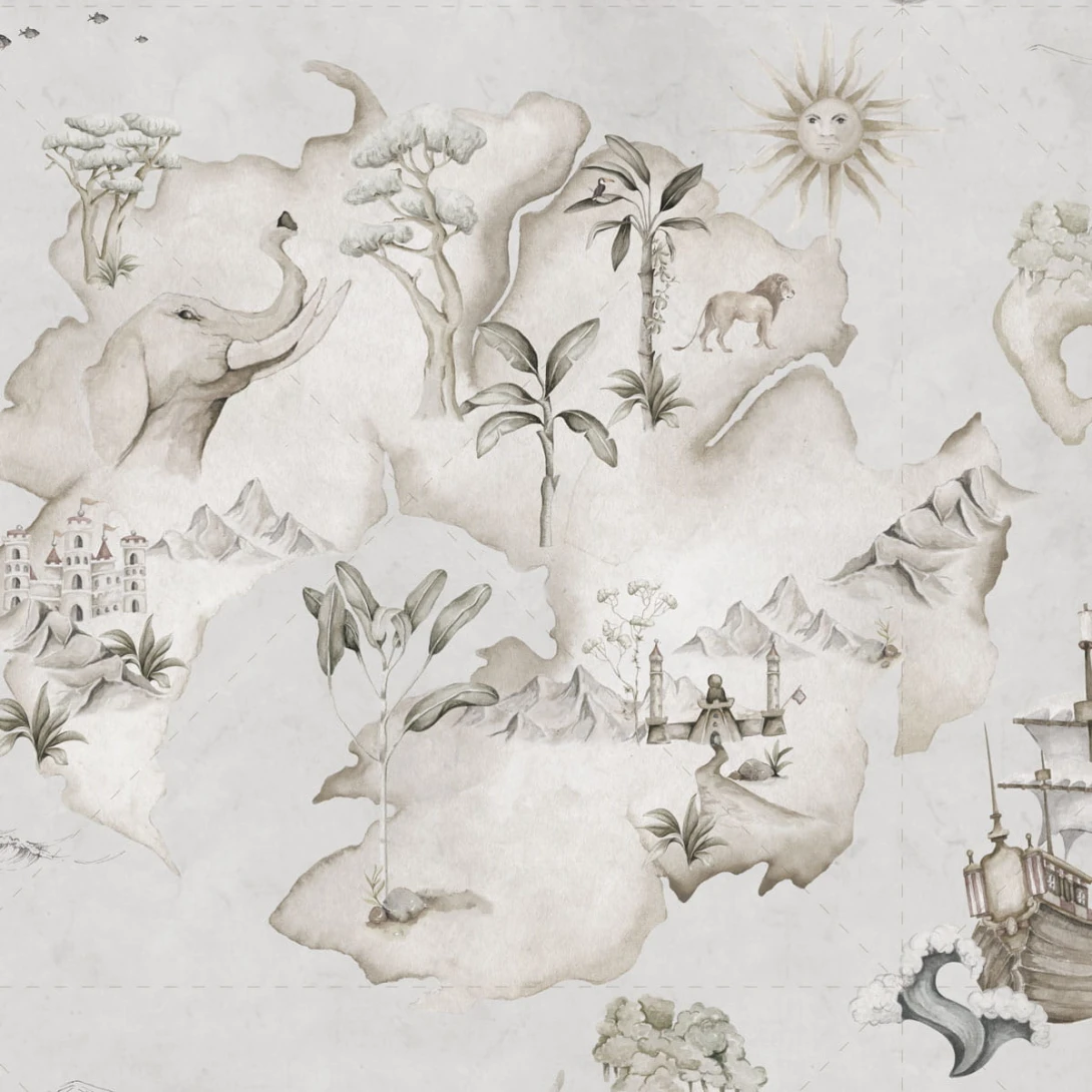 Tapeta Dekornik Mapa Stories From The Sea Color DEKO.TAP.145