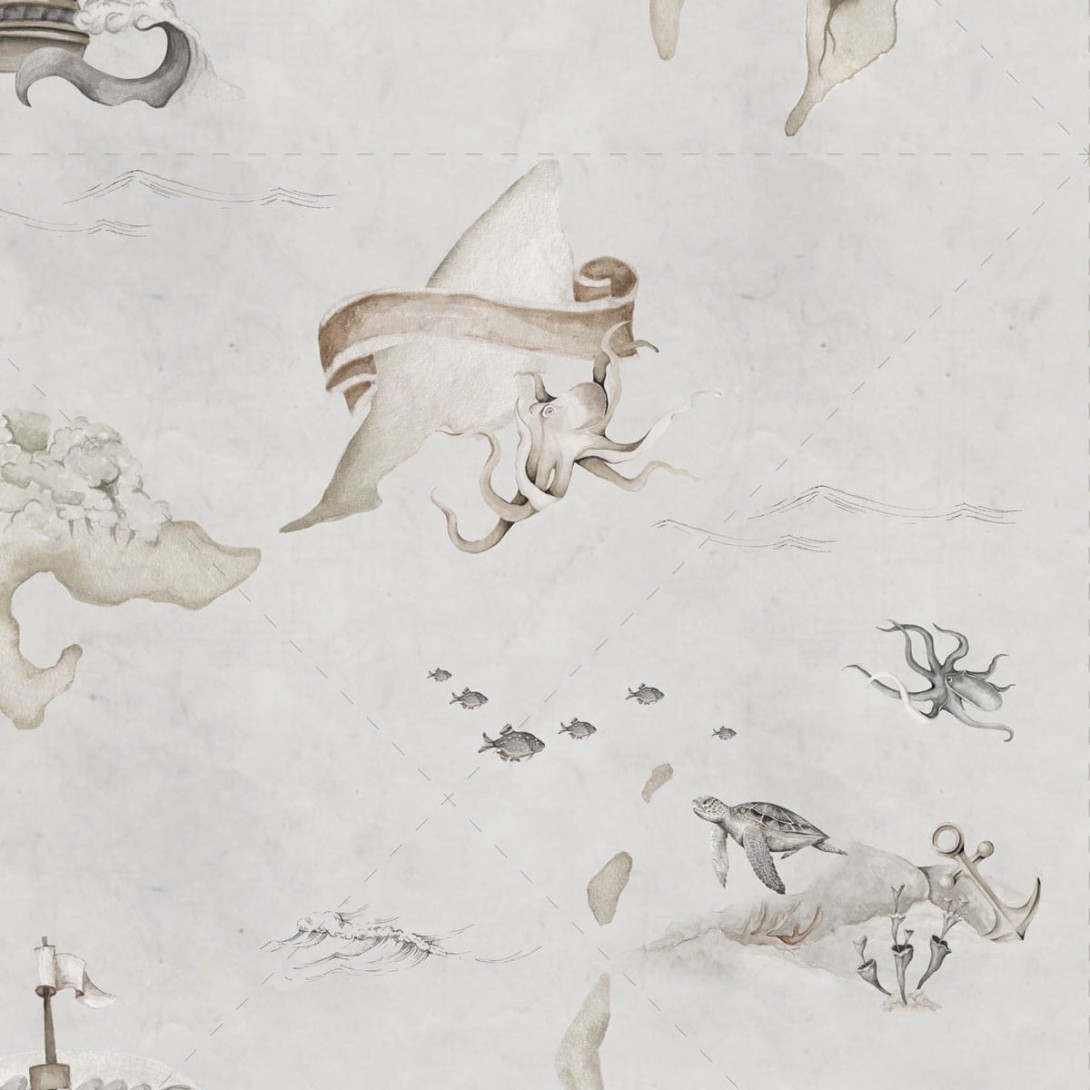 Tapeta Dekornik Mapa Stories From The Sea Color DEKO.TAP.145