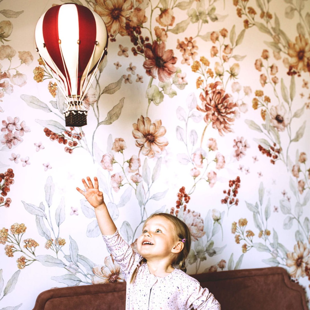 Tapeta Dekornik Jesienna Łąka White DEKO.TAP.115